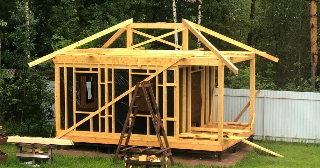 Сарай из бруса 100х100 в соколе - строительство под ключ | Строй-Скл от 42141 руб.
